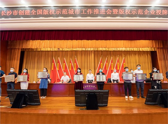 壹号娱乐获授牌“长沙市版权示范企业”：保护创新成果 加强版权意识